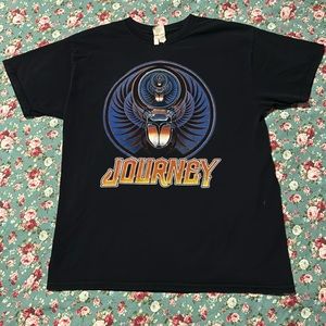 JOURNEY Tour T-shirt 2017, large black short sleeve T-shirt. Special guest Asia!